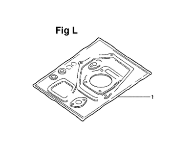 Fig-9 Diagram and Parts List for GXV140 Type N2C Honda Engine