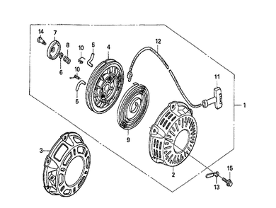 Fig-0 Diagram and Parts List for GX160U1 Type WME2 Honda Engine