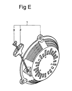 Fig-5 Diagram and Parts List for GC135 Type WKT2 Honda Engine