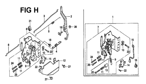 Fig-4 Diagram and Parts List for GXV160 Type A1 Honda Engine