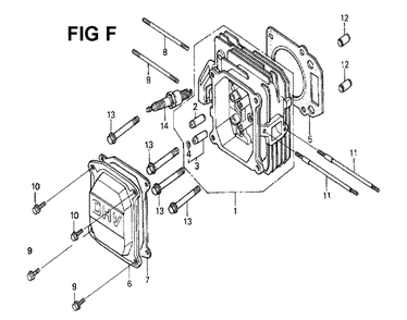 Fig-6 Diagram and Parts List for GXV160K1 Type N6 Honda Engine