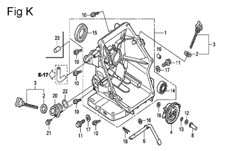 Fig-11 Diagram and Parts List for GC160A Type QHC Honda Engine