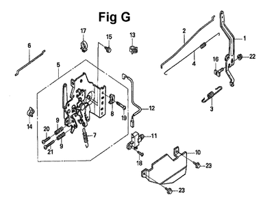 Fig-10 Diagram and Parts List for GXV160A1 Type A1T Honda Engine