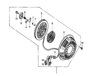 Fig-0 Diagram and Parts List for GX240K1 Type SH Honda Engine