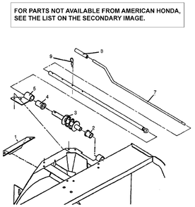 Rotation Mechanism (Sb1013b) Diagram and Parts List for SB1013 Type  B Honda Lawn Tractor Accessories