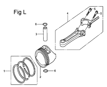 Fig-12 Diagram and Parts List for GCV135 Type A2A Honda Engine