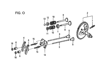 Fig-15 Diagram and Parts List for GX120T1 Type VPM4 Honda Engine