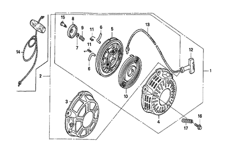 Fig-0 Diagram and Parts List for GX160K1 Type VMS7 Honda Engine