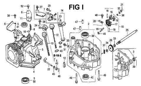 Fig-7 Diagram and Parts List for GXV160K1 Type N6S Honda Engine