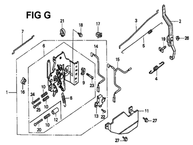 Fig-4 Diagram and Parts List for GXV160K1 Type N5 Honda Engine