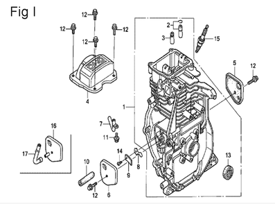 Fig-9 Diagram and Parts List for GX100U Type SE Honda Engine
