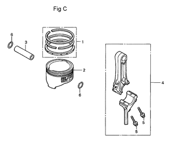 Fig-3 Diagram and Parts List for GC160A Type QEA2 Honda Engine