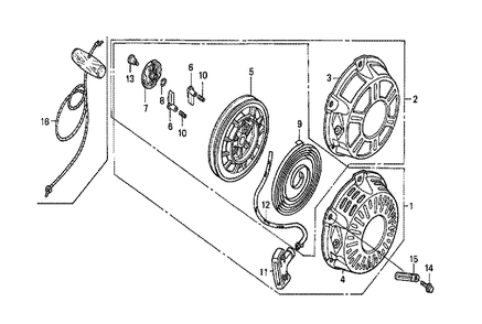 Fig-0 Diagram and Parts List for GX160K1 Type QBBR Honda Engine