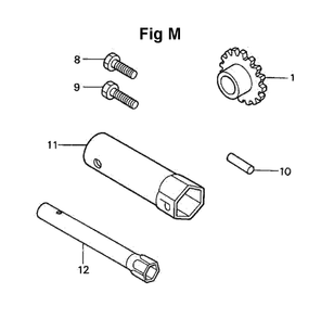Fig-10 Diagram and Parts List for GXV120 Type A1LA Honda Engine
