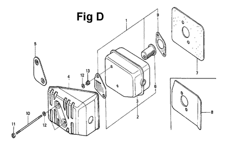 Fig-5 Diagram and Parts List for GXV120 Type N2C1 Honda Engine