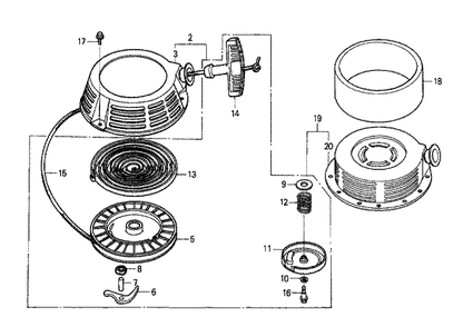 Part Location Diagram of 16570-ZE8-810 Honda Control Assembly