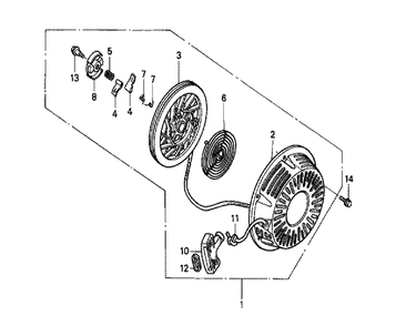 Fig-0 Diagram and Parts List for GX240K1 Type ES3 Honda Engine