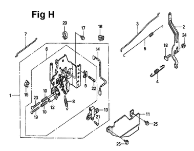 Fig-10 Diagram and Parts List for GXV160UH2 Type N1 Honda Engine
