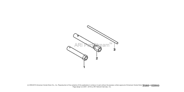 Tool Diagram and Parts List for GX390U2 (typeSM32)(GCBHK-1000001) Honda Engine
