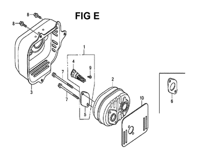 Fig-5 Diagram and Parts List for GCV190LA Type SBL Honda Engine