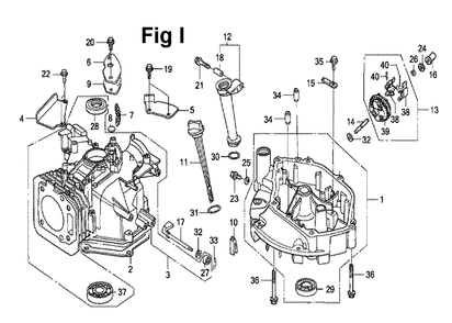 Fig-8 Diagram and Parts List for GXV160UA1 Type T1AH Honda Engine