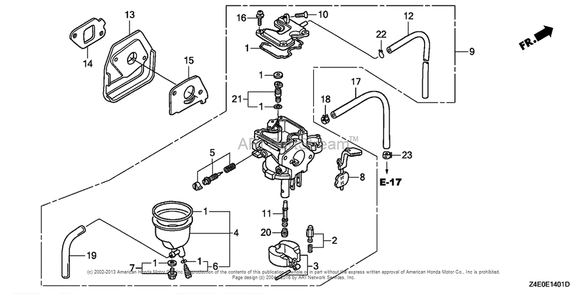 Part Location Diagram of 16044-Z0D-S01 Honda Lever Set, Choke