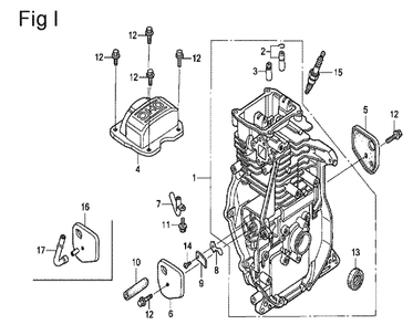 Fig-9 Diagram and Parts List for GX100U Type QE14 Honda Engine