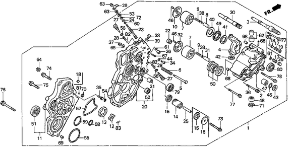 Part Location Diagram of 04202-VD6-000 Honda Case Set, Charge