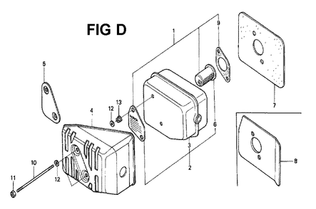 Fig-9 Diagram and Parts List for GXV120 Type SFSK Honda Engine