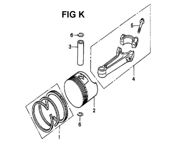 Fig-7 Diagram and Parts List for GXV140 Type N2 Honda Engine