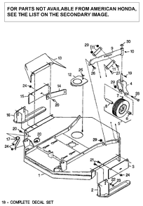 Part Location Diagram of 72995-0017 Honda Baffle, Side Shield