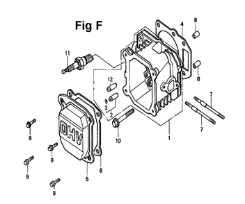 Fig-12 Diagram and Parts List for GXV140 Type MAC Honda Engine