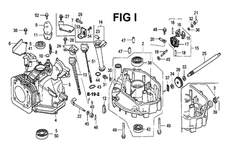 Fig-3 Diagram and Parts List for GXV160K1 Type N1M Honda Engine