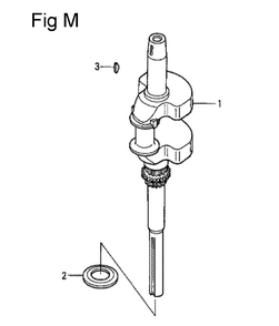 Fig-13 Diagram and Parts List for GCV530 Type DXA1 Honda Engine