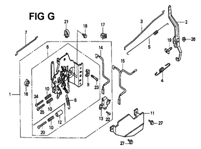 Fig-8 Diagram and Parts List for GXV160K1 Type N1 Honda Engine