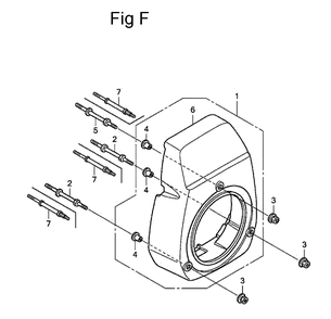 Fig-6 Diagram and Parts List for GC135 Type WKT2 Honda Engine