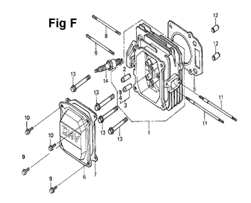 Fig-8 Diagram and Parts List for GXV160K1 Type N6 Honda Engine