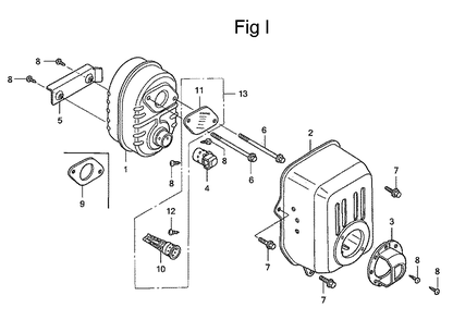 Fig-9 Diagram and Parts List for GC160 Type QHA2 Honda Engine