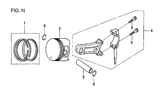 Fig-11 Diagram and Parts List for GX160U1 Type VHH4 Honda Engine