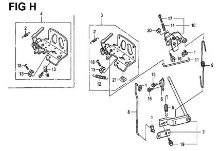 Fig-2 Diagram and Parts List for GXV530 Type DXA1 Honda Engine