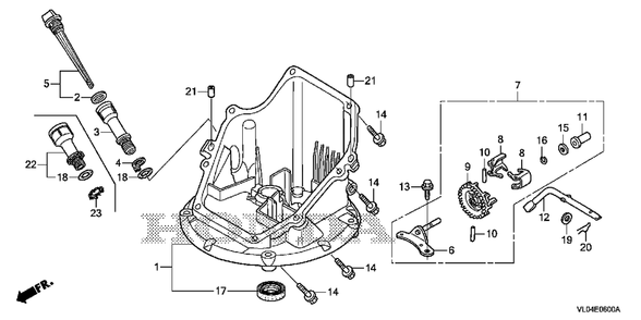 Part Location Diagram of 91303-KF0-003 Honda O-Ring 14.8 X 2.4 (Arai)
