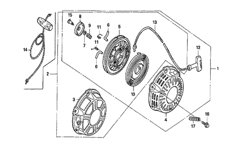 Part Location Diagram of 17670-ZH8-D01 Honda Filter, Fuel