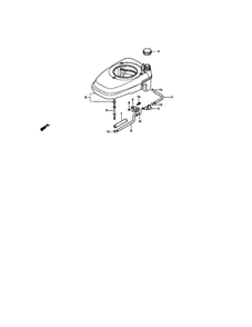 Fan Cover Diagram and Parts List for GCV-160-A  Honda Engine