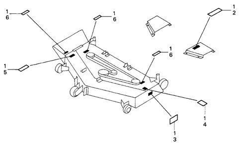 Part Location Diagram of 87010-769-M01 Honda Mark Set