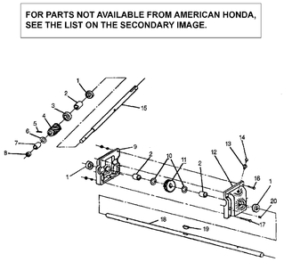 Gearbox Assembly (Sb800) (To Serial 1000400) Diagram and Parts List for SB800 Type  A Honda Lawn Tractor Accessories