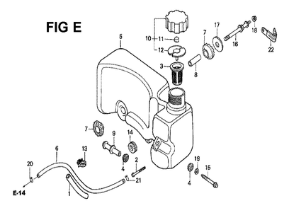Fig-3 Diagram and Parts List for GXV160 Type N4 Honda Engine