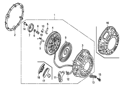 Fig-0 Diagram and Parts List for GX200UT Type VS19 Honda Engine
