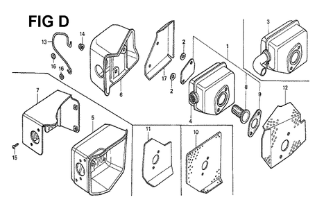 Fig-13 Diagram and Parts List for GXV160 Type S Honda Engine