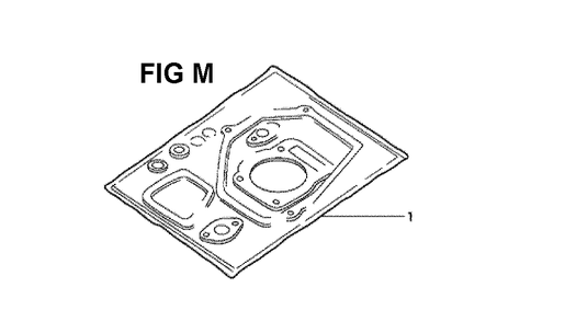 Fig-7 Diagram and Parts List for GXV160K1 Type N1F Honda Engine