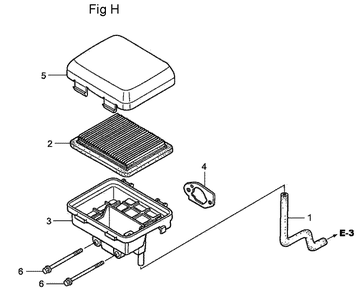 Fig-8 Diagram and Parts List for GC160LA Type VHA Honda Engine